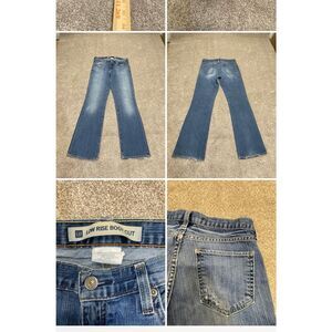 Gap low rise bootcut jeans womens sz 8R dark wash cowgirl rodeo western jeans